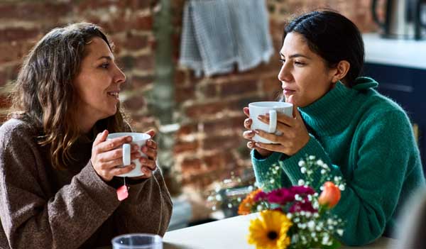 Women having coffee