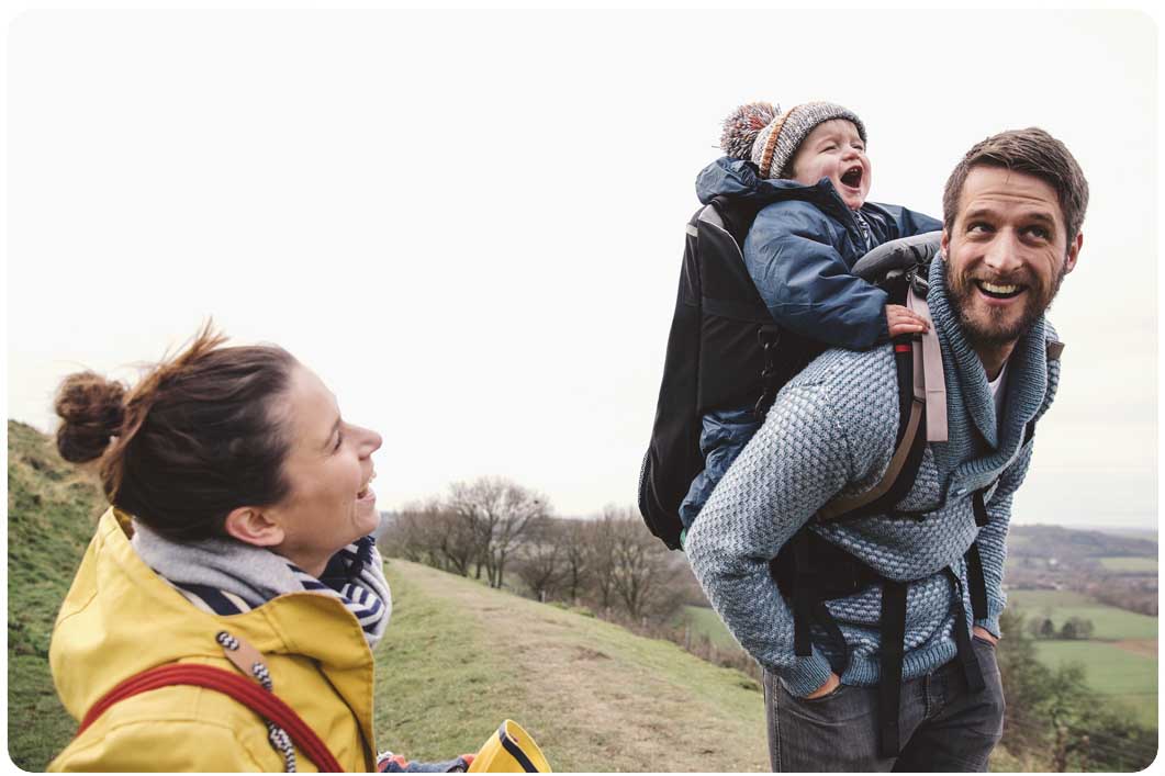 family on a hike