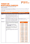 Tariff of BTL mortgage charges